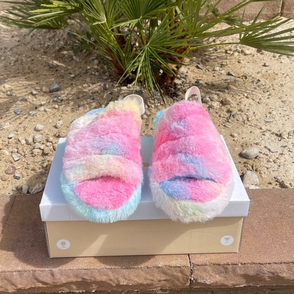 Cotton Candy Sling Back Slides 🍬 - Picture 2 of 5